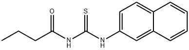 N-butyryl-N'-(2-naphthyl)thiourea Struktur