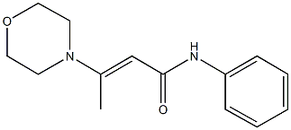 3-(4-morpholinyl)-N-phenyl-2-butenamide Struktur