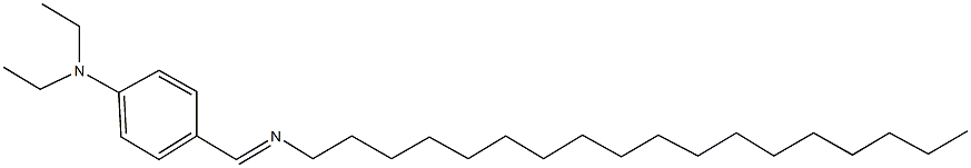 N-[4-(diethylamino)benzylidene]-N-octadecylamine Struktur