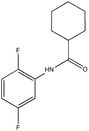 N-(2,5-difluorophenyl)cyclohexanecarboxamide Struktur