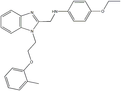 N-(4-ethoxyphenyl)-N-({1-[2-(2-methylphenoxy)ethyl]-1H-benzimidazol-2-yl}methyl)amine Struktur