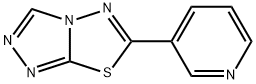 6-(3-pyridinyl)[1,2,4]triazolo[3,4-b][1,3,4]thiadiazole Struktur