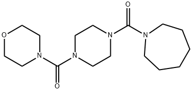 1-{[4-(4-morpholinylcarbonyl)-1-piperazinyl]carbonyl}azepane Struktur