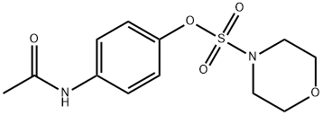 4-(acetylamino)phenyl 4-morpholinesulfonate Struktur