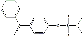 4-benzoylphenyl dimethylsulfamate Struktur