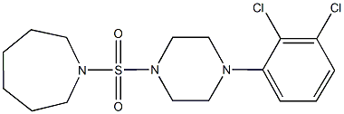 1-{[4-(2,3-dichlorophenyl)-1-piperazinyl]sulfonyl}azepane Struktur