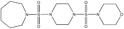 1-{[4-(4-morpholinylsulfonyl)-1-piperazinyl]sulfonyl}azepane Struktur