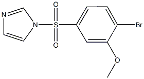 2-bromo-5-(1H-imidazol-1-ylsulfonyl)phenyl methyl ether Struktur