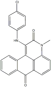 1-(4-chloroanilino)-3-methyl-3H-naphtho[1,2,3-de]quinoline-2,7-dione Struktur