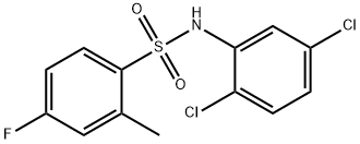 N-(2,5-dichlorophenyl)-4-fluoro-2-methylbenzenesulfonamide Struktur