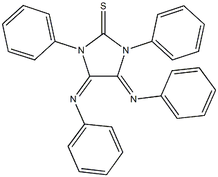 1,3-diphenyl-4,5-bis(phenylimino)imidazolidine-2-thione Struktur