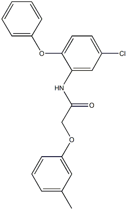 N-(5-chloro-2-phenoxyphenyl)-2-(3-methylphenoxy)acetamide Struktur