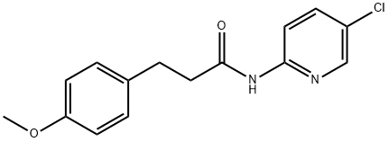 N-(5-chloro-2-pyridinyl)-3-(4-methoxyphenyl)propanamide Struktur