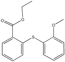 ethyl 2-[(2-methoxyphenyl)sulfanyl]benzoate Struktur