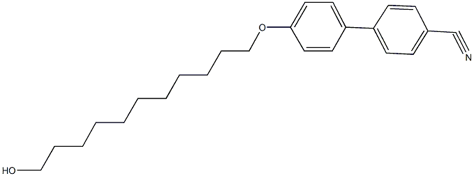 4'-[(11-hydroxyundecyl)oxy][1,1'-biphenyl]-4-carbonitrile Struktur