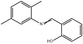 2-{[(2,5-dimethylphenyl)imino]methyl}phenol Struktur