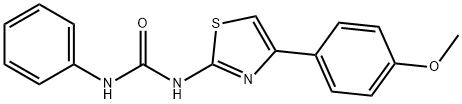 N-[4-(4-methoxyphenyl)-1,3-thiazol-2-yl]-N'-phenylurea Struktur