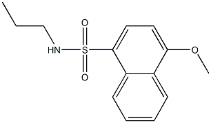 4-methoxy-N-propyl-1-naphthalenesulfonamide Struktur