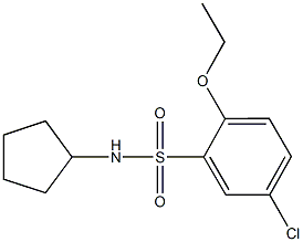 5-chloro-N-cyclopentyl-2-ethoxybenzenesulfonamide Struktur