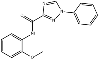 N-(2-methoxyphenyl)-1-phenyl-1H-1,2,4-triazole-3-carboxamide Struktur