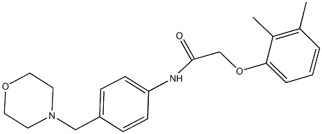 2-(2,3-dimethylphenoxy)-N-[4-(4-morpholinylmethyl)phenyl]acetamide Struktur