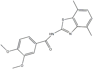 N-(4,7-dimethyl-1,3-benzothiazol-2-yl)-3,4-dimethoxybenzamide Struktur