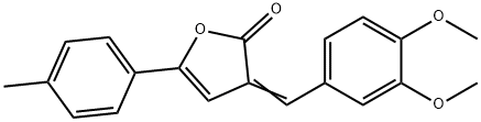 3-(3,4-dimethoxybenzylidene)-5-(4-methylphenyl)-2(3H)-furanone Struktur