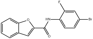 N-(4-bromo-2-fluorophenyl)-1-benzofuran-2-carboxamide Struktur