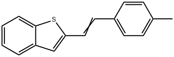 2-[2-(4-methylphenyl)vinyl]-1-benzothiophene Struktur