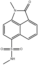 N,1-dimethyl-2-oxo-1,2-dihydrobenzo[cd]indole-6-sulfonamide Struktur