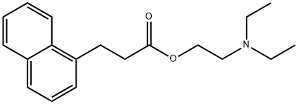 2-(diethylamino)ethyl 3-(1-naphthyl)propanoate Struktur