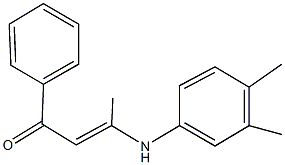 3-(3,4-dimethylanilino)-1-phenyl-2-buten-1-one Struktur