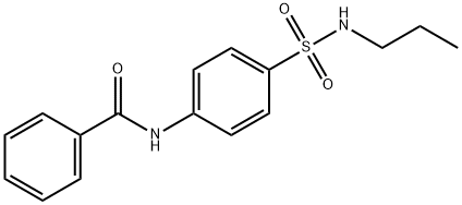 N-{4-[(propylamino)sulfonyl]phenyl}benzamide Struktur