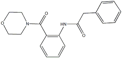 N-[2-(4-morpholinylcarbonyl)phenyl]-2-phenylacetamide Struktur