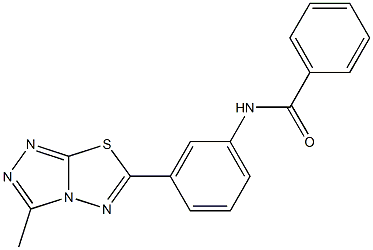 N-[3-(3-methyl[1,2,4]triazolo[3,4-b][1,3,4]thiadiazol-6-yl)phenyl]benzamide Struktur