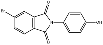 5-bromo-2-(4-hydroxyphenyl)-1H-isoindole-1,3(2H)-dione Struktur