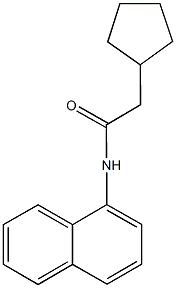 2-cyclopentyl-N-(1-naphthyl)acetamide Struktur