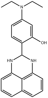 5-(diethylamino)-2-(2,3-dihydro-1H-perimidin-2-yl)phenol Struktur