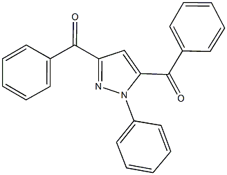 (3-benzoyl-1-phenyl-1H-pyrazol-5-yl)(phenyl)methanone Struktur