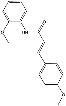 N-(2-methoxyphenyl)-3-(4-methoxyphenyl)acrylamide Struktur