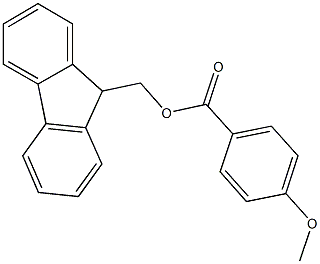 9H-fluoren-9-ylmethyl 4-methoxybenzoate Struktur