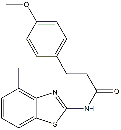 3-(4-methoxyphenyl)-N-(4-methyl-1,3-benzothiazol-2-yl)propanamide Struktur