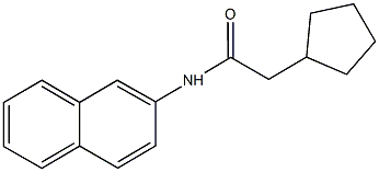 2-cyclopentyl-N-(2-naphthyl)acetamide Struktur