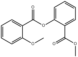 2-(methoxycarbonyl)phenyl 2-methoxybenzoate Struktur