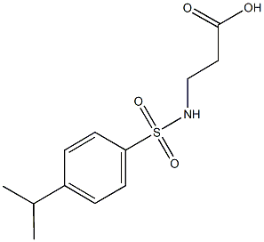 N-[(4-isopropylphenyl)sulfonyl]-beta-alanine Struktur