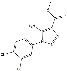 methyl 5-amino-1-(3,4-dichlorophenyl)-1H-1,2,3-triazole-4-carboxylate Struktur