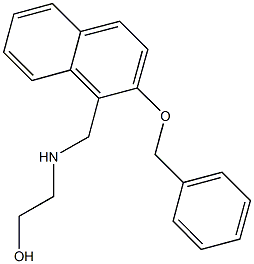 2-({[2-(benzyloxy)-1-naphthyl]methyl}amino)ethanol Struktur