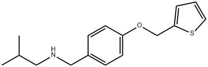 N-isobutyl-N-[4-(2-thienylmethoxy)benzyl]amine Struktur