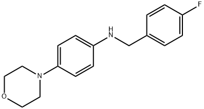 N-(4-fluorobenzyl)-N-[4-(4-morpholinyl)phenyl]amine Struktur