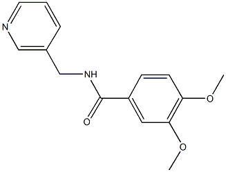 3,4-dimethoxy-N-(3-pyridinylmethyl)benzamide Struktur